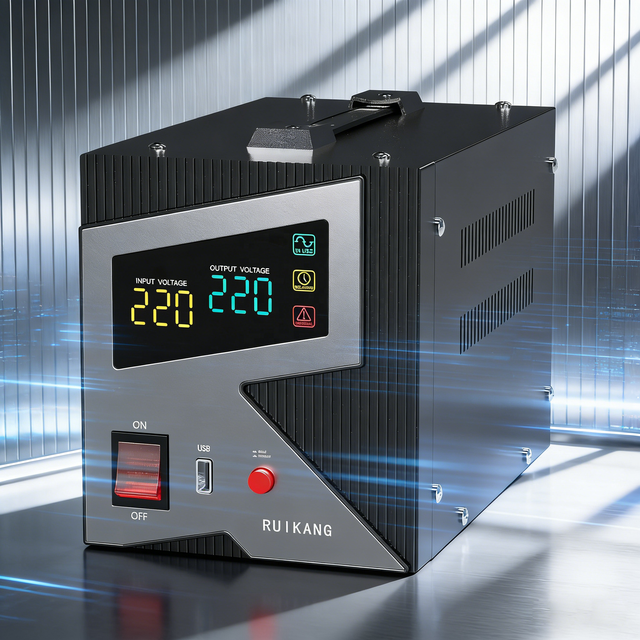 Bulk Sale Single AC Relay Voltage Regulator LCD Display Automatic Home Circuit Protection Power Stabilizer Factory Direct