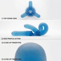 Zachte siliconen rubberen gripperpad voor robotmanipulator, pneumatische pick-and-place, flexibele vingertop