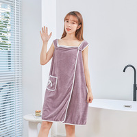 XIAOAO Wholesale Soft Absorbent Quick Drying Wearable Sling Bath Body Towel