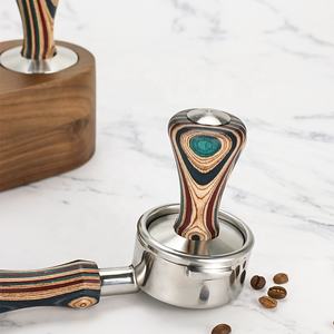 Barista Tools Cafe Coloré Bois 53mm 58mm Poudre Marteau pour <span class=keywords><strong>Delonghi</strong></span> Café Accessoires Tamper 51mm - Product Image 3