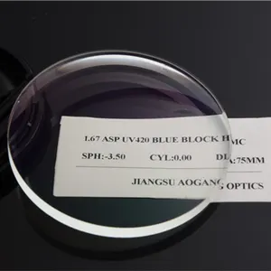 Lente Óptica HMC con Protección UV420 y Filtro Azul de 1.67 ASP - Product Image 1