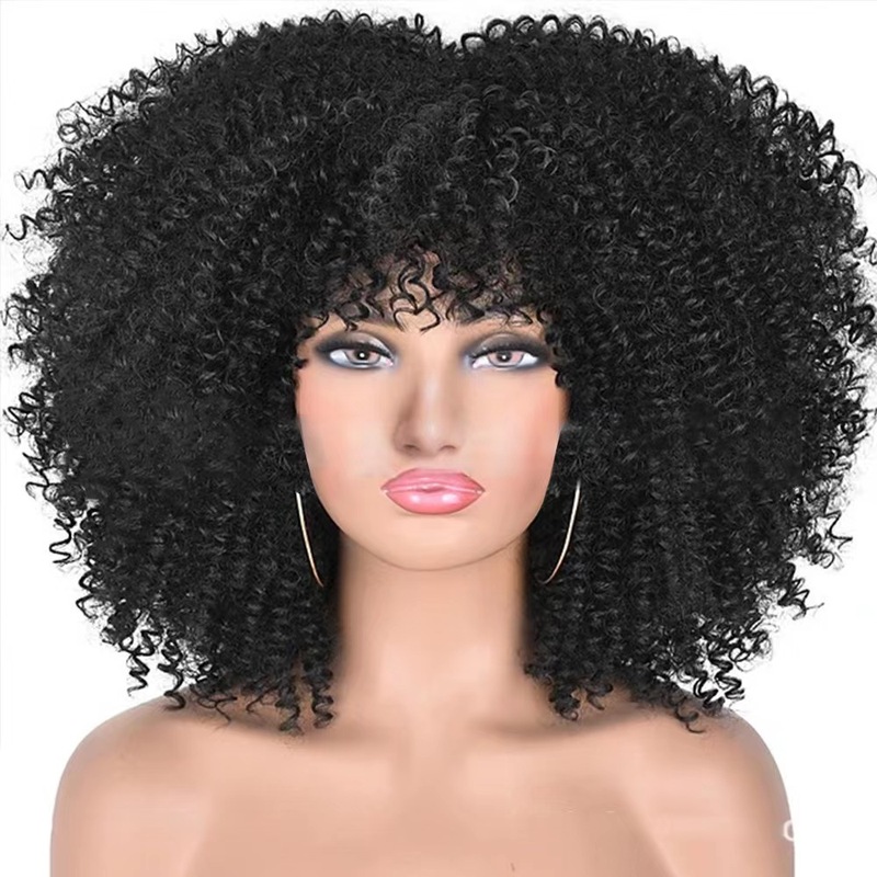 Cheap Synthetic Afro Kinky Curly Short
