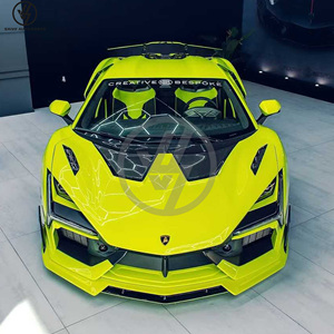 Matte Dry Carbon Fiber Hood <b>Bonnet</b> For Lamborghini Revuelto Duke Style Bumper - Product Image 6