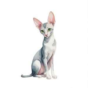 Bandera de poliéster con diseño de gato Oriental Shorthair, bandera rectangular multicolor para colgar, obra de arte para decoración de porche - Product Image 1