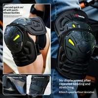 Équipement de protection universel pour genoux et coudes de moto KEWIG, kit de protection antidérapant, genouillères pour moto tout-terrain, VTT