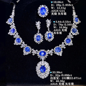 Set di Gioielli di Lusso SGARIT in <span class=keywords><strong>Oro</strong></span> Massiccio 18k Personalizzato, Certificato GUILD, con Diamanti Naturali e Gemme Naturali, Set Collana - Product Image 5