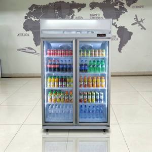 Refrigerador Comercial Personalizado al por Mayor de 300L, Refrigerador de <span class=keywords><strong>Cerveza</strong></span> con Puerta de Vidrio, Enfriador de Bebidas Energéticas - Product Image 3