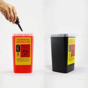 Boîte de récupération portable pour aiguilles et objets tranchants, avec logo personnalisé, pour salon de coiffure et barbier, par Amei Factory - Product Image 2