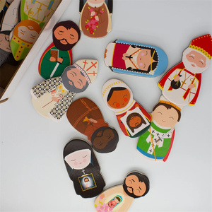 Nouveaux aimants de réfrigérateur en bois de Noël pour la décoration de la maison - Product Image 1
