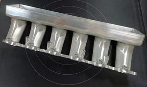 Алюминиевый впускной коллектор на заказ, промышленный дизайн, Прецизионная 5-осевая обработка с ЧПУ, автомобильные впускные коллекторы выхлопной трубы двигателя - Product Image 6