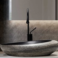 Vasque à poser en céramique pour salle de bain, lavabo artistique pour hôtel
