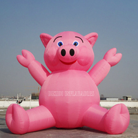 Cochon gonflable de bande dessinée, ballon géant, ballon publicitaire gonflable K2032-1