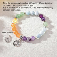 Bracelets perlés personnalisés en pierre naturelle d'améthyste, unisexe, avec breloques des 12 signes du zodiaque, pour cadeau