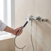 Ensemble de mitigeur de douche en acier inoxydable SUS304, robinet de douche à levier unique avec douchette à main, sans plomb, kit de douche en acier inoxydable 304