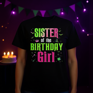 T-shirt sur le thème de la sorcière pour la sœur de la fête d'anniversaire, tenue familiale assortie - Product Image 3