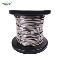 Cable de Calefacción de Cobre Trenzado WeiZhaoFeng de Bajo Precio, 99.9% Puro, Aislamiento de PVC Codificado por Colores, UL2468, 28AWG, 300V