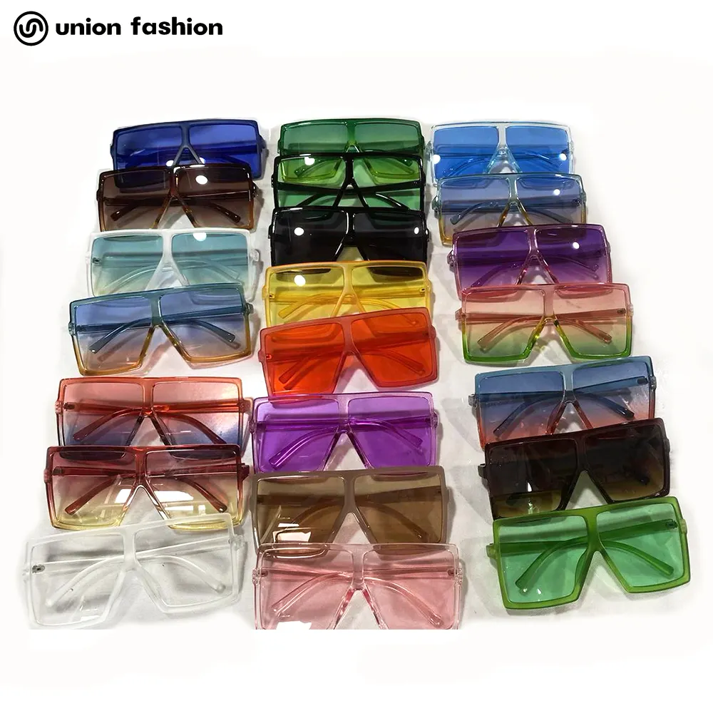 2022 Fashion Custom Large Big Frame Square Oversized Sun Glasses Sunglasses for Men Women