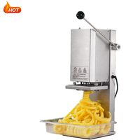Nouvelle machine à frites torsadées électrique portable, coupe-pommes de terre en spirale, 100 kg/heure, haute productivité automatique pour frites bouclées