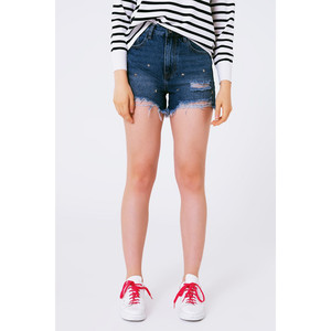Shorts in denim con decorazioni a stella - Product Image 3