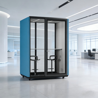 Cabines de bureau en verre autonomes, personnalisables, insonorisées, mobiles, écologiques, durables et modulaires