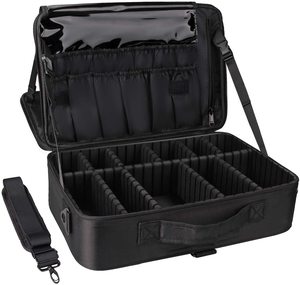 Valigetta Professionale <span class=keywords><strong>per</strong></span> Trucco, Borsa Cosmetica, Organizzatore <span class=keywords><strong>per</strong></span> Pennelli, Custodia da Viaggio <span class=keywords><strong>per</strong></span> Truccatori, 3 Livelli, Grande Capacità <span class=keywords><strong>per</strong></span> Signore - Product Image 1