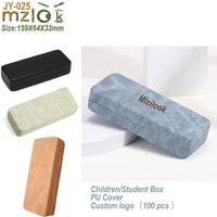 Vente en gros Mizilook JY-025 Etui à lunettes optiques Etui à lunettes de lecture Boîte à lunettes Bleu Noir Orange Couleur PU Matériel