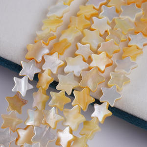 Cuentas de Pentagrama de Concha Natural Hechas a Mano de 8/10 mm, Accesorios de Joyería de Coral, Venta Directa de Fábrica de Materiales Semielaborados - Product Image 4