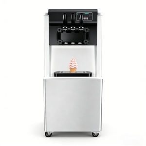 Máquina automática de yogur helado suave, cuerpo de acero inoxidable, sistema de fácil limpieza, para tiendas de postres, panaderías, grado profesional - Product Image 5