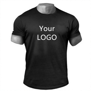 T-shirt en coton pour hommes de haute qualité 100% tissu en coton tissé conception vierge Services OEM Position du logo avant écologique respirant - Product Image 1