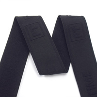 Precio de fábrica negro en relieve personalizado Nylon poliéster Jacquard cintura suave elástico para pantalones Boxer