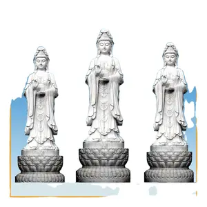 Chinese famous buddhism figures white marble guanyin buddha statue for sale