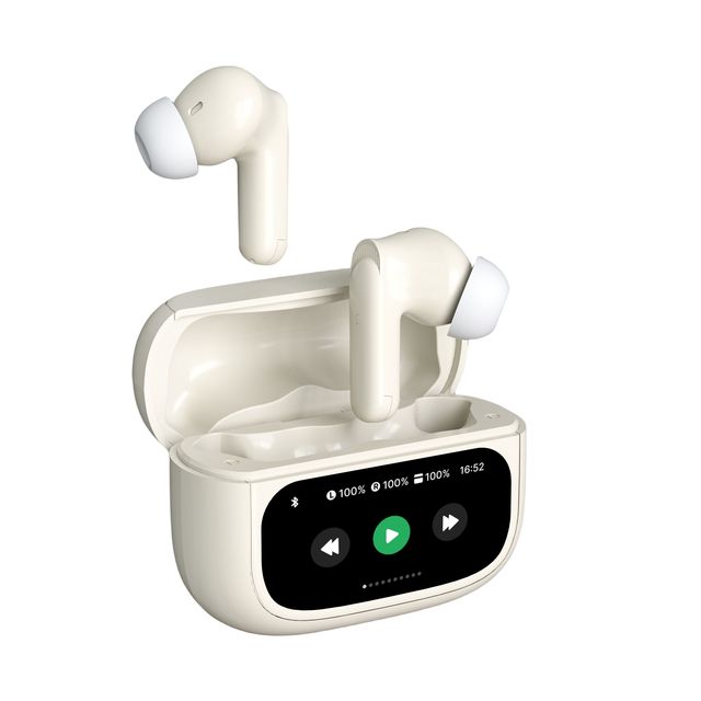 A9 Pro Wireless Color LED Earbuds Touch Screen Noise Cancelling Earphone BT V5.4 Headphones with Long Battery Life