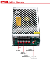 Transformador de salida de CC de una sola unidad, adaptador de 50W y 12V, fuente de alimentación conmutada,