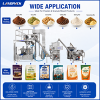Machine d'emballage pour sachets Doypack de préparations culinaires, granulés, grains de café, flocons de maïs, légumineuses, aliments pour animaux, haricots, poudre de cacao et fèves