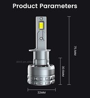 180W L5 LED phares ampoules CSP 6075 LED ampoule de voiture pour H1 H7 H4 H11 véhicules sans erreur Canbus pour H27 9005 9012