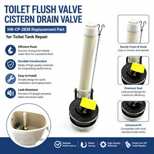 Kit de remplacement de valve de chasse d'eau et de vidange pour réservoir de toilettes MBD-P015, pièce de rechange universelle pour réparation de citerne de toilettes - Product Image 2