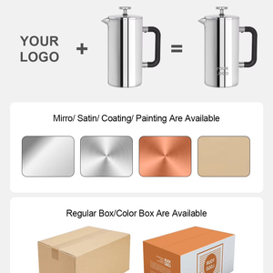 500 מ "ל נירוסטה לחץ צרפתית מכונת קפה דליפה-הוכחה ועיצוב נייד חום עמיד חום לשימוש ביתי - Product Image 5