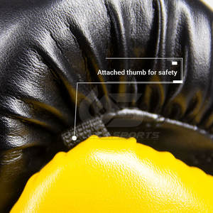 Guantes de boxeo profesionales de cuero genuino de alta calidad Guantes de cuero de vaca con logotipo personalizado Característica impermeable Mejor venta - Product Image 5