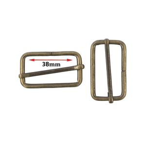Fibbia Regolabile Ilan 49x28mm in Metallo per Cinture, Set da 2 Pezzi - Product Image 1