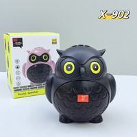 Haut-parleur Bluetooth X-902 avec caisson de basses stéréo sans fil, mignon hibou, caisson de basses puissant, portable, coloré, basses actives, haut-parleur créatif mignon, radio FM