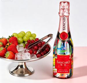 YILONG <span class=keywords><strong>Vino</strong></span> Spumante Rosé di Alta Qualità 750ml Aroma Fruttato Fabbrica Cinese Ordini all'Ingrosso Accetta OEM Confezione Personalizzata - Product Image 2