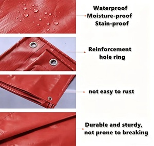 <span class=keywords><strong>Bâche</strong></span> imperméable rouge en PE de marque Xuda, personnalisée en usine, avec service de découpe pour <span class=keywords><strong>piscine</strong></span> - Product Image 6