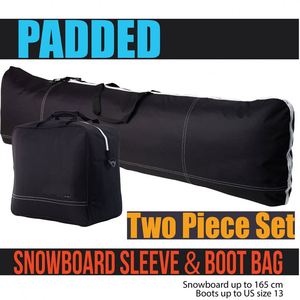 Housse de protection pour ski et snowboard, sac de snowboard, coque rigide antivol, USB, convient à deux paires de skis de 190 cm, portable, léger, en polyester - Product Image 4