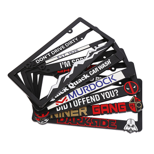 Halloween tùy chỉnh thiết kế xe tấm giấy phép khung Bìa USA logo số tấm khung giấy phép chủ Bìa tấm giấy phép khung - Product Image 3