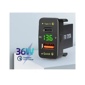 יוליאנג סיטונאי 12V טויוטה USB Pd מטען USB לרכב אוטובוס מטען מהיר לטלפון נייד