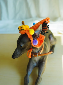 Chapeau de sorcière fait main pour chien, accessoire de costume en crochet pour animaux de compagnie, pour chats, lapins, photos de festival - Product Image 3
