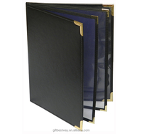 Offre d'Échantillon Couvre A5 Couverture Cuir 16 Pages Menu Livret
