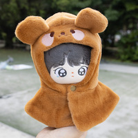 Vêtements pour poupées en peluche Joyfull, 10 cm, 20 cm, échelle 1:12, manteau personnalisé mignon, broderie animale de dessin animé, série fantaisie pour les 14 ans et plus