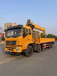 Grue à flèche droite Dongfeng 8x4 montée sur camion, 16 tonnes, grue montée sur camion, nouvelle grue de camion, camion d'occasion à vendre. - Product Image 4