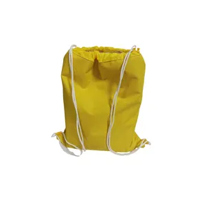 Sac à dos de plein air de sport en PVC Oxford pour hommes avec cordon de serrage Sac à cordon étanche avec logo imprimé personnalisé et poche